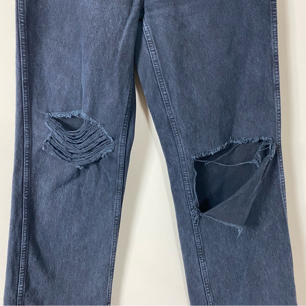 RE/DONE High Rise Loose Jeans Washed Black with Rips - 28 - Picture 13 of 16